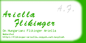 ariella flikinger business card